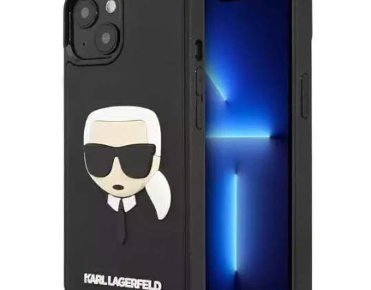 Karl Lagerfeld Case KLHCP13MKH3DBK para iPhone 13 6,1" hardcase 3D Rubbe