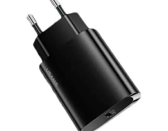 USAMS Ladegerät 1x USB-C T39 20W (nur Kopf) PD3.0 Fast Charg