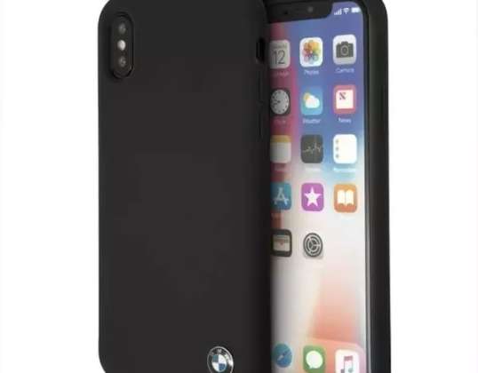 Coque de protection de téléphone BMW BMHCPXSILBK pour Apple iPhone X /Xs noir/
