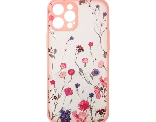 Coque design pour iPhone 13 Flower Case Rose