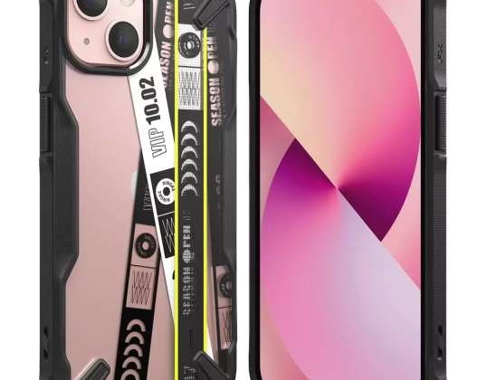 Coque blindée Ringke Fusion X Design Case avec cadre iPhone 13 noir