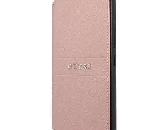 Guess GUBKS22SPSASBPI S22 S901 rose / rose livre Rayures Saffiano