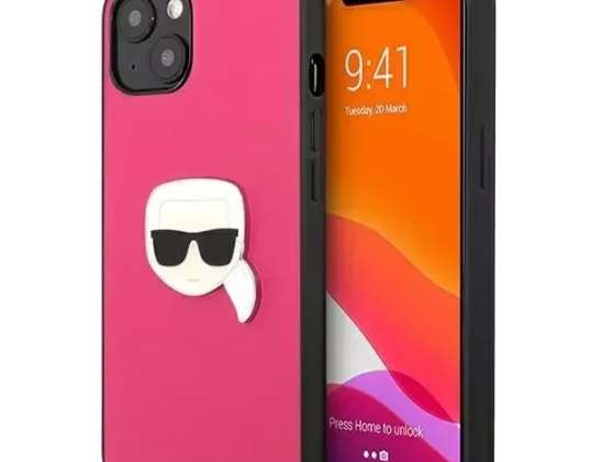 Karl Lagerfeld KLHCP13MPKMP iPhone 13 6,1" vaaleanpunainen/vaaleanpunainen hardcase Leathe
