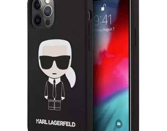 Karl Lagerfeld KLHCP12LSLFKBK iPhone 12 Pro Max 6,7" kovakuori musta/