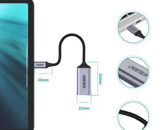 Choetech One Way USB Type-C (uros)-Dis-sovitinkaapeli