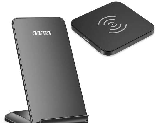 Choetech Wireless Ladegerät Kit Qi 10W Telefonständer Schwarz