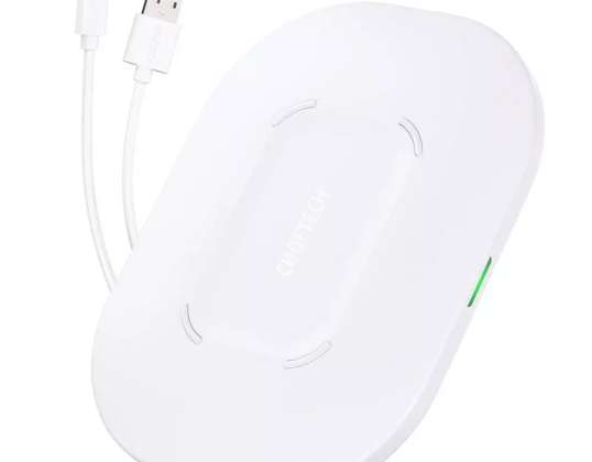 Choetech Qi kabelloses Ladegerät 15W + USB-Kabel - USB Typ C 1m bia