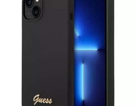 Case Guess GUHCP14SSLSMK Apple iPhone 14: lle 6,1 tuuman musta / musta kova cas