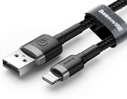 Baseus cabo USB Lightning iPhone 2.4A 1m Preto
