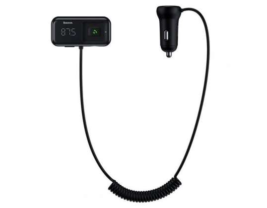 Baseus S-16 FM raidītājs AUX Bluetooth lādētājs 2x USB micro SD 3A