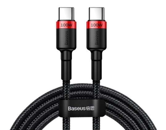 Baseus Cafule 2m kábel USB-C rýchle nabíjanie 3.0 PD 2.0 100W 5A červená
