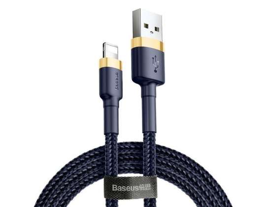 2m Baseus Keviar USB zibens kabelis iPhone iPad iPod 1.5A Granatów