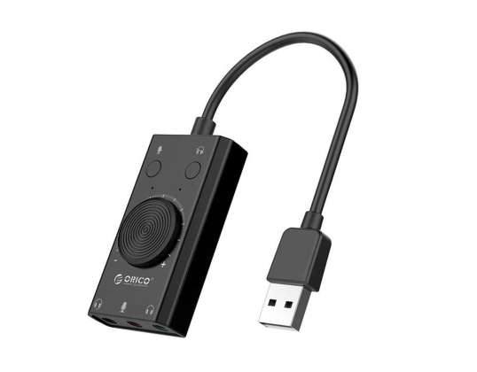 Orico USB 2.0 externá zvuková karta, 10cm