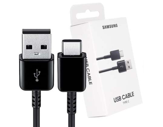 Original Samsung EP-DG930IBEGWW USB a USB Tipo-C Cable Negro