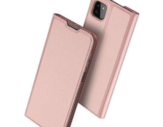 DuxDucis SkinPro plånboksfodral för Samsung Galaxy A22 5G Rose Gold