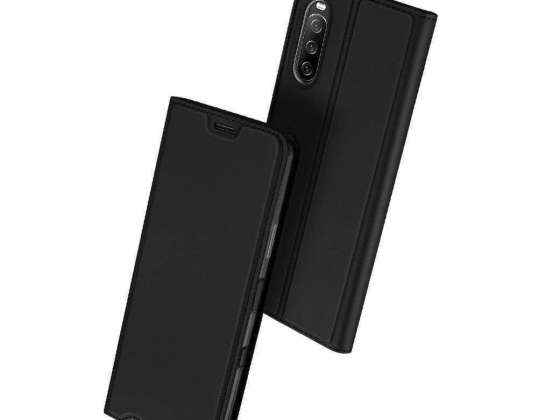 DuxDucis SkinPro portemonnee case voor Sony Xperia 10 III Zwart