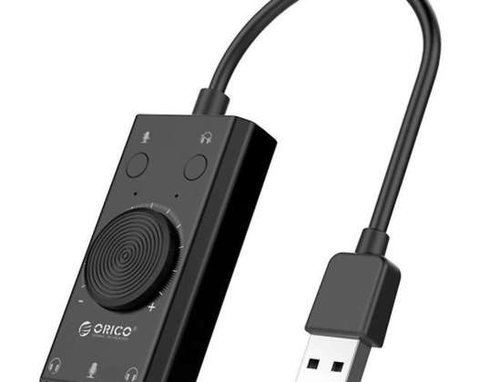 Orico USB 2.0 external sound card, 10cm