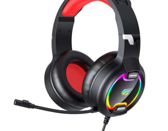 Havit GAMENOTE H2233D RGB USB+3.5mm Gaming Headphones (Negru)