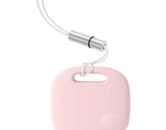"Baseus T2 Pro" "Bluetooth" ieškiklis su dirželiu (rožinis)
