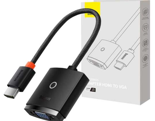 Adapter przejściówka Baseus Lite Series Konwerter HDMI do VGA