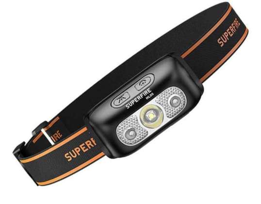 Superfire HL05-D kafa lambası, 110lm, USB