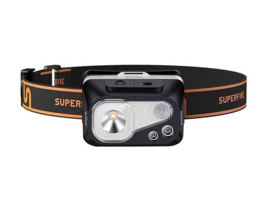 Superfire HL07 Stirnlampe, 320lm, USB