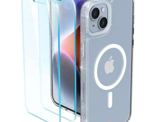 Spigen Chiril Shine Mag MagSafe caz pentru Apple iPhone 14 Glitter Clear