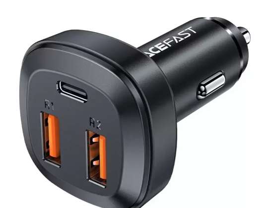 Acefast car charger 66W 2x USB / USB Type C, PPS, Power Deliv