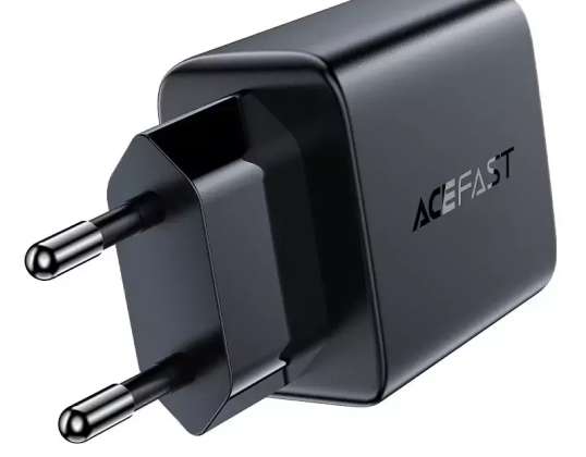 Acefast vegglader 2x USB 18W QC 3.0, AFC, FCP hvit (A33 whit
