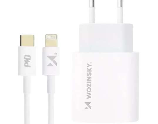 Wozinsky бързо зарядно за стена EU USB тип C мощност доставка 20W + k