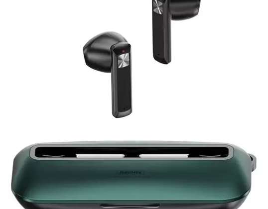 Remax TWS draadloze hoofdtelefoon bluetooth 5.0 300mAh groen (TWS-28