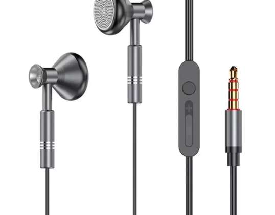 Dudao Wired In-ear Headphones 3.5mm mini jack grey (X8Pro grey)