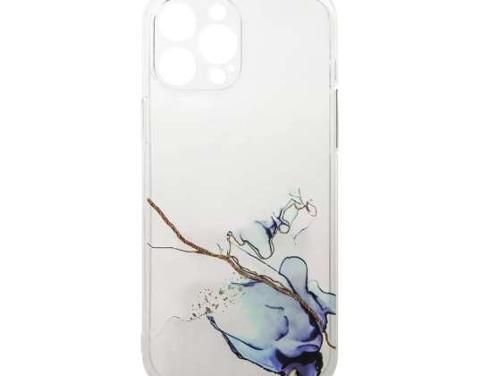 Marmor Hülle Hülle für iPhone 12 Gel Cover Marmor Blau