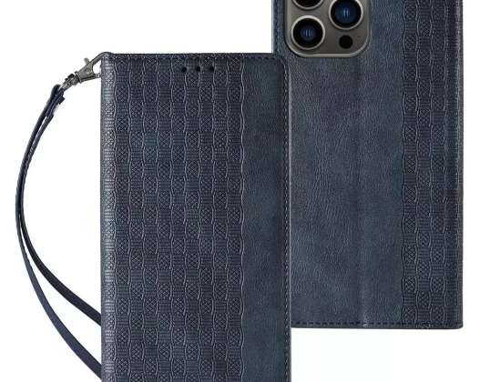 Capa Magnet Strap Case para iPhone 13 Pro Wallet Case + Mini Lanyard