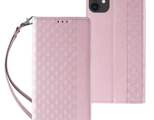 Magnetband Hülle Hülle für iPhone 13 Brieftasche Hülle + Mini-Lanyard