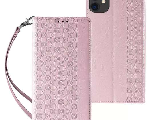 Magnet Strap Case Case for iPhone 12 Wallet Case + Mini Lanyard
