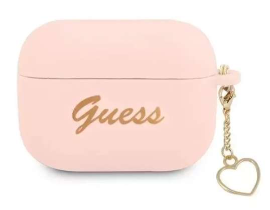 Guess GUAPLSCHSP AirPods Pro cover pink/pink Silicone Charm Collecti