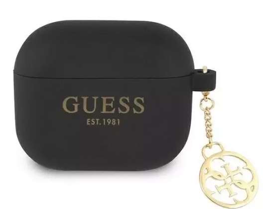 Guess GUA3LSC4EK AirPods 3 cover czany / zwart Charm Collection