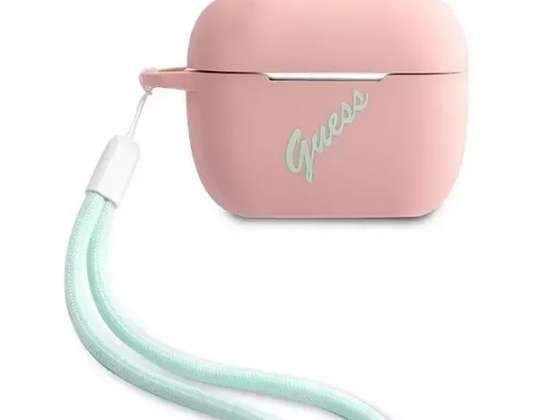 Guess GUACAPLSVSPG AirPods Pro cover pink green/pink green Silicon