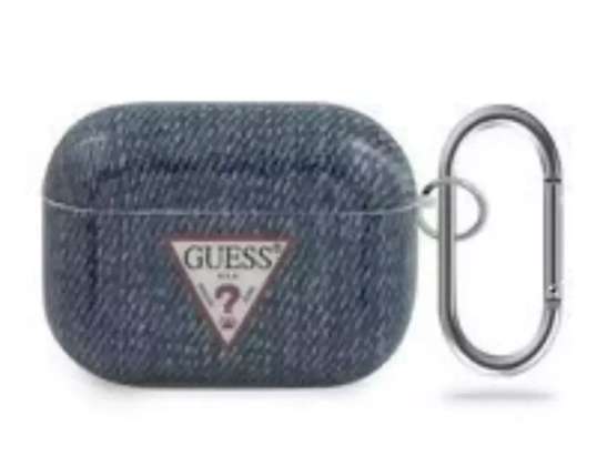 Guess GUACAPTPUJULDB AirPods Pro cover marineblauw/donkerblauw Jeans Colle