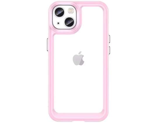 Outer Space Case Case for iPhone 13 Hard Case with Rose Gel Frame
