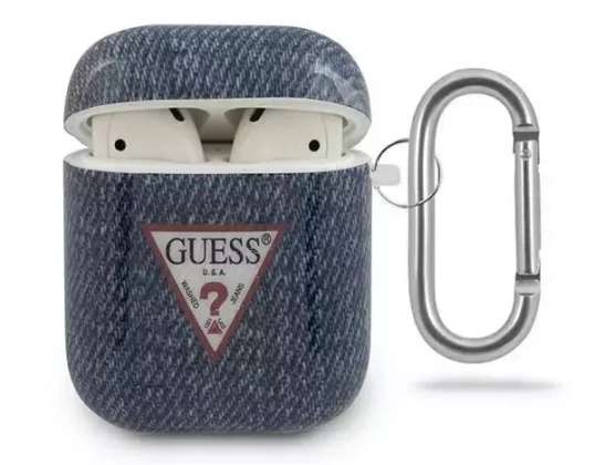 Guess GUACA2TPUJULDB AirPods cover navy blue/dark blue Jeans Collectio