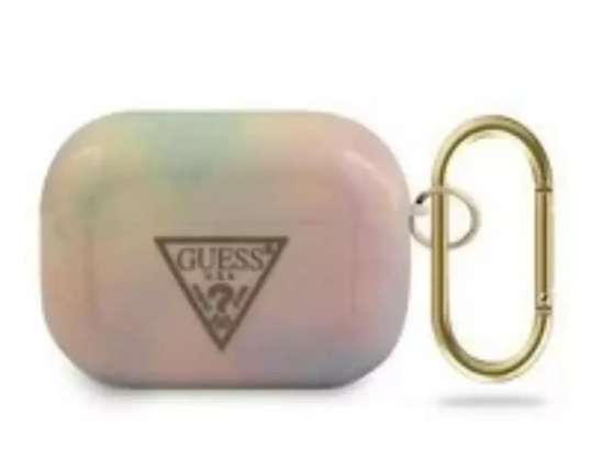 Guess GUACAPTPUMCGG01 AirPods Pro capa rosa/rosa Tie and Dye Collecti