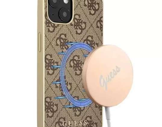 Guess GUHMP13MG4GB iPhone 13 6 1&quot; brązowy/brown hard case 4G Collectio