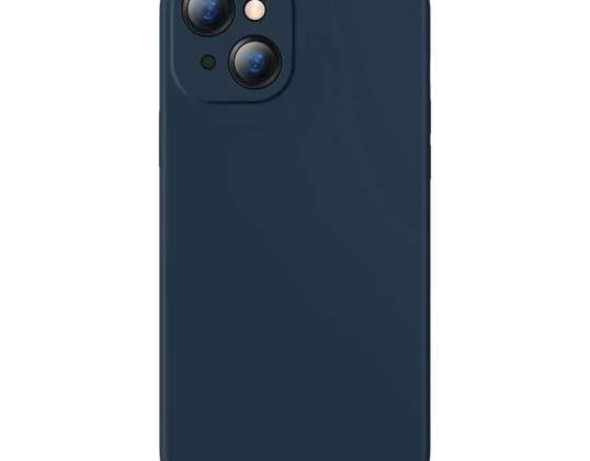 Baseus tekutý gel pouzdro silikonové pouzdro pro iPhone 13 modrá