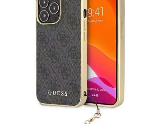 Guess GUHCP13LGF4GGR iPhone 13 Pro / 13 6 1&quot; szary/grey hardcase 4G Ch