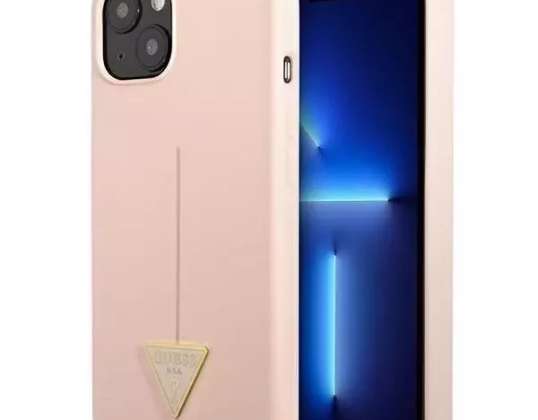 Guess GUHCP13SSLTGP iPhone 13 mini 5,4" růžový/růžový pevný kryt silikon