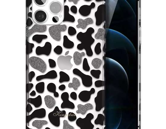 Kingxbar Wild Series Hülle für iPhone 13 (Muster: Kuh)