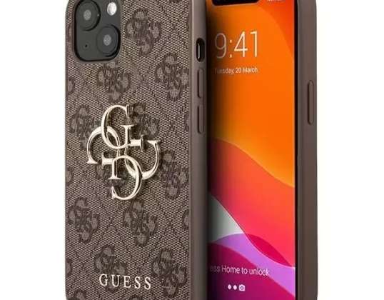 Atspėk GUHCP13S4GMGBR iPhone 13 mini 5,4 colio rudos / rudos spalvos kietas dėklas 4G Big
