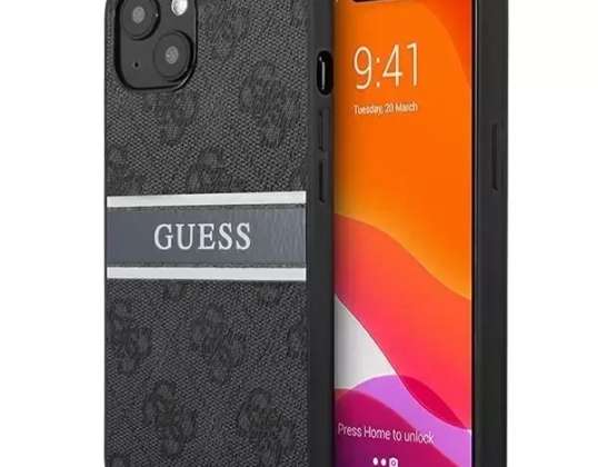 Guess GUHCP13S4GDGR iPhone 13 mini 5 4&quot; szary/grey hardcase 4G Stripe